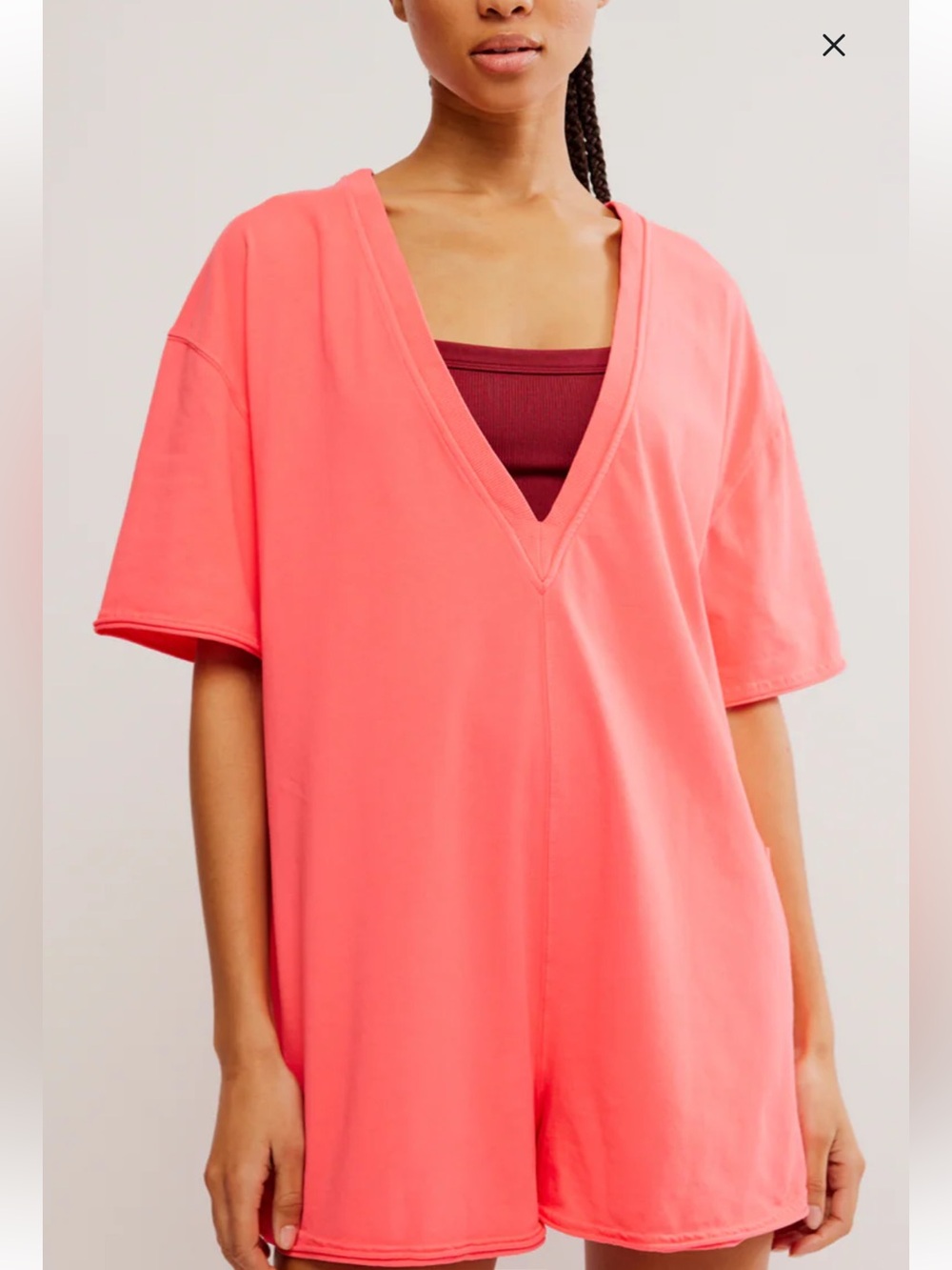 Free People Movement Hot Shot Tee Romper in XSmall